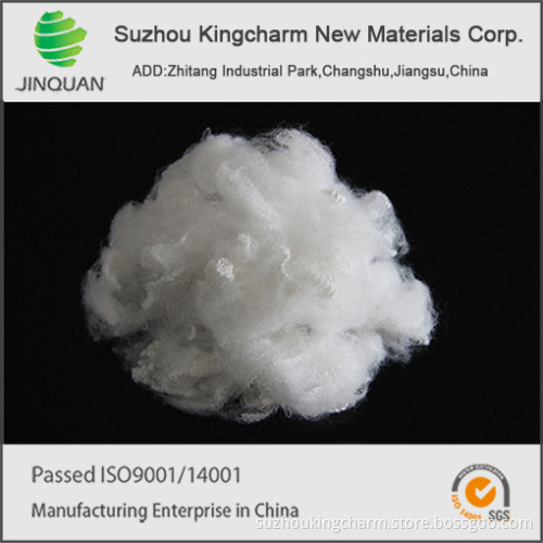 virgin polyester staple fiber white color
